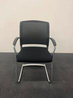 Haworth vergaderstoel netweave zwart / slede chromen frame, Ophalen of Verzenden, Gebruikt, Zwart, Vijf, Zes of meer stoelen