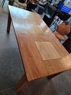Eettafel keukentafel hout teak massief gelakt degelijk, Huis en Inrichting, Tafels | Eettafels, Ophalen, 200 cm of meer, 50 tot 100 cm