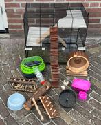 Knaagdierenkooi met toebehoren, Ophalen, Zo goed als nieuw, Overige typen