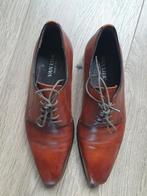 Van Lier leren veterschoenen maat 7/ 40,5, Bruin, Van Lier, Ophalen of Verzenden, Gedragen