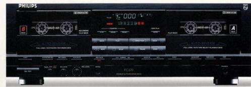 Philips dubbel cassettedek FC670, Audio, Tv en Foto, Cassettedecks, Philips, Ophalen