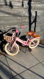 Roze kinderfiets met mandje, Ophalen of Verzenden, Gebruikt, Minder dan 16 inch, Supersuper
