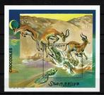somalie 2000 pf blok krokodillen antilope wildlife reptielen, Ophalen of Verzenden, Postfris, Dier of Natuur