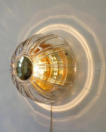 Vintage Glashütte Limburg plafondlamp sunburst wandlamp 60s beschikbaar voor biedingen