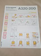 Lufthansa Star Alliance A320-200 flight safetycard, Ophalen of Verzenden, Zo goed als nieuw, Kaart, Foto of Prent
