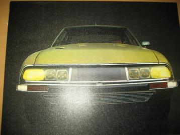 Citroën SM presentatiemap met 8 foto's plm. 1971 folder beschikbaar voor biedingen
