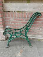 Gietijzeren bank einden Frankrijk circa 1900, Tuin en Terras, Tuinbanken, Ophalen, Zo goed als nieuw, Metaal
