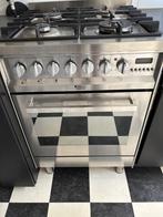 Fornuis, rvs, gas, oven, Ophalen, Gebruikt, 60 cm of meer, 4 kookzones