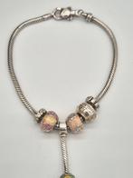 Zilveren bedel armband Tedora 925, Verzenden, Gebruikt, Zilver, Zilver
