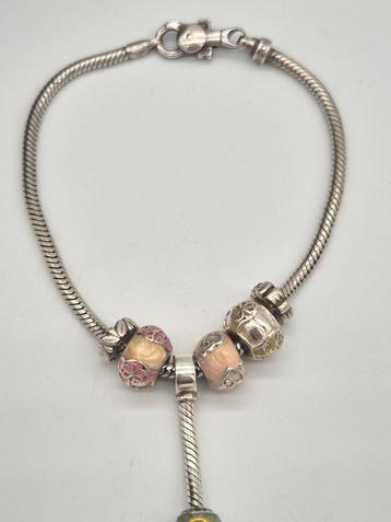 Zilveren bedel armband Tedora 925  beschikbaar voor biedingen