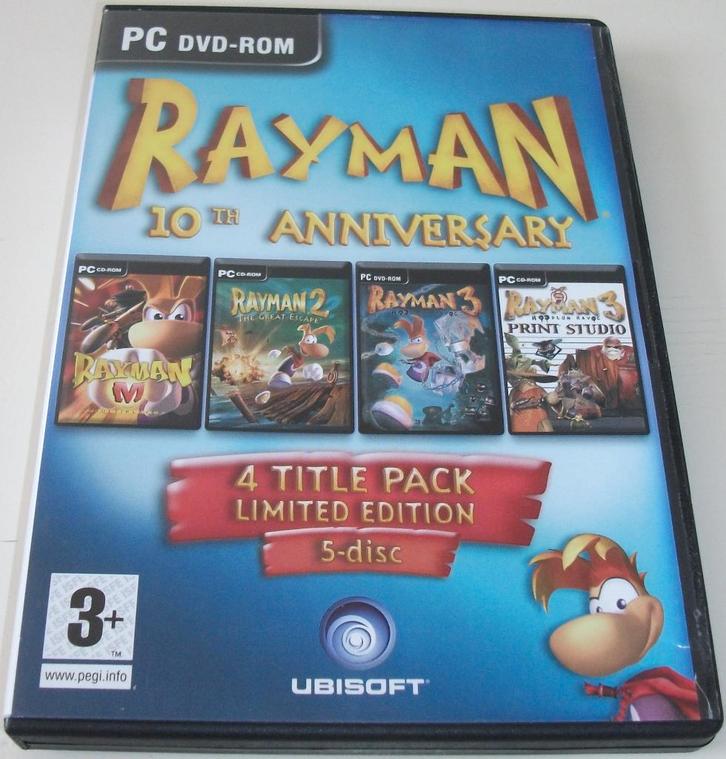 PC Game *** RAYMAN *** 5-Disc Limited Edition, Spelcomputers en Games, Games | Pc, Zo goed als nieuw, Platform, 1 speler, Vanaf 3 jaar