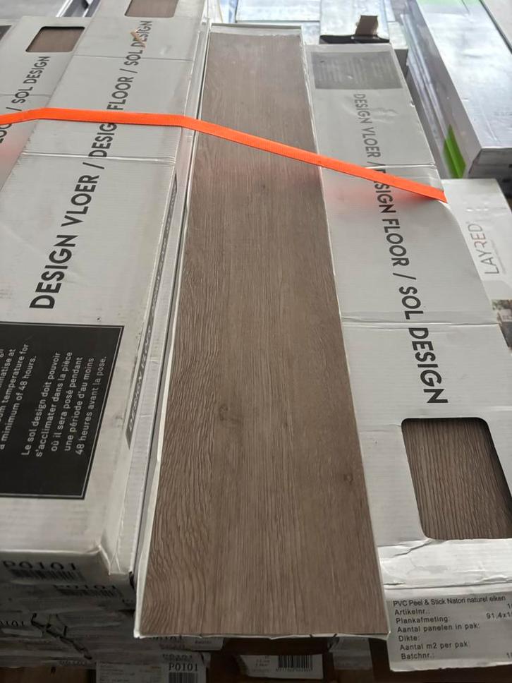 80m2 Zelfklevende PVC Vloer - Zonder Lijm!, Doe-het-zelf en Verbouw, Vloerdelen en Plavuizen, Nieuw, Overige typen, Kunststof