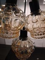 3 schattige glazen lampjes, Ophalen of Verzenden, Zo goed als nieuw, Glas, Minder dan 50 cm