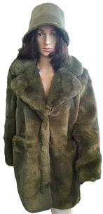 Lekker zachte warme bontjas maat  36/38, Kleding | Dames, Jassen | Winter, Ophalen of Verzenden, Gedragen, Maat 36 (S), Groen