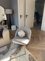 Fauteuils beige stoel, Ophalen, Zo goed als nieuw, Minder dan 75 cm, 50 tot 75 cm