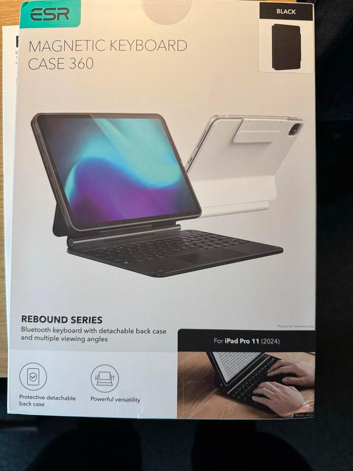 ESR Keyboard Cover iPad Pro 11 (2024), Computers en Software, Tablet-hoezen, Nieuw, Bescherming voor- en achterkant, 11 inch, Ophalen of Verzenden