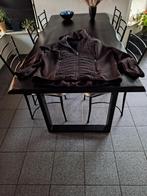 Zwarte tussenjas dames met capuchon en rits maat 44, Ophalen of Verzenden, Zo goed als nieuw, Maat 42/44 (L), Zwart