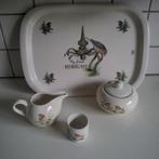 Jet my friend redbreast dienblad, roomstel en eierdop, Huis en Inrichting, Keuken | Servies, Ophalen of Verzenden, Zo goed als nieuw