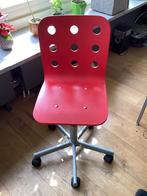 Gratis af te halen: rode bureaustoel Jules van Ikea, Ophalen, Gebruikt, Rood