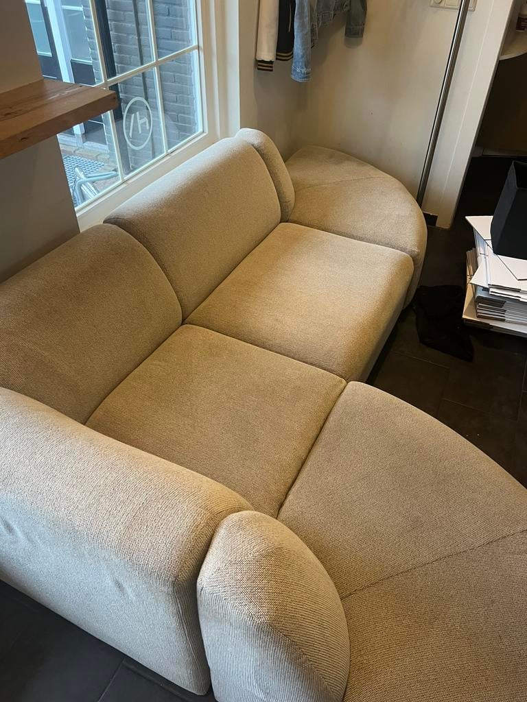 HK Living Jax modulaire bank. Kleur lichtgrijs., Ophalen of Verzenden, Zo goed als nieuw, Vierpersoons of meer