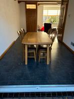 Eettafel en 4 stoelen, Meubelfabriek Oisterwijk., Huis en Inrichting, Ophalen, Gebruikt, Klassiek, Eikenhout