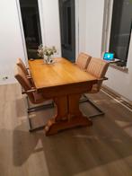 Massief eiken kloostertafel, Zo goed als nieuw, Ophalen