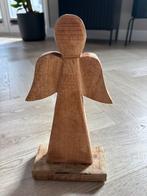 Houten ornament: kerst engel (nieuwstaat!), Ophalen of Verzenden, Zo goed als nieuw