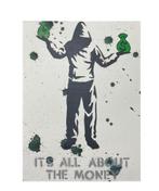 Banksy love or money, Antiek en Kunst, Kunst | Schilderijen | Modern, Ophalen of Verzenden