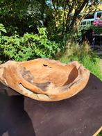 Grote teakhouten schaal. 57 cm doorsnede., Ophalen, Zo goed als nieuw, Rond, Hout