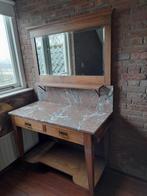 Antieke kaptafel met marmerblad., Antiek en Kunst, Ophalen