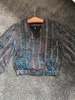 Shoeby blouse met groen zwart met zilverdraad, Shoeby, Ophalen of Verzenden, Zo goed als nieuw, Overige kleuren