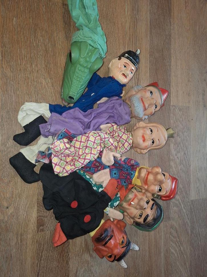 Vintage Poppenkast Handpoppen Set, Kinderen en Baby's, Speelgoed | Poppen, Ophalen of Verzenden