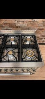 Luxe Boretti Majestic Fornuis 6 pits creme/chrome 90 cm, Witgoed en Apparatuur, Fornuizen, 60 cm of meer, Ophalen of Verzenden