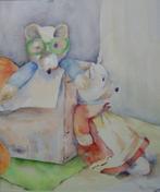 schilderijen Beren verzameld, Minder dan 50 cm, Nieuw, Ophalen of Verzenden, Schilderij