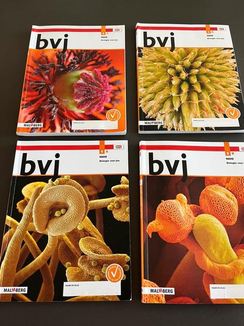 Vier MAX Biologie voor jou HAVO 4A,HAVO 4B, HAVO 5A, HAVO 5B, Boeken, Schoolboeken, Biologie, HAVO, Ophalen of Verzenden