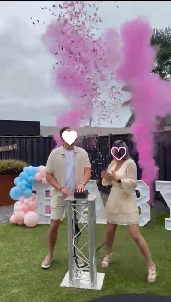 Gender reveal confetti of poeder lichtletters, Hobby en Vrije tijd, Feestartikelen | Verhuur, Nieuw, Geboorte of Huwelijk, Ophalen