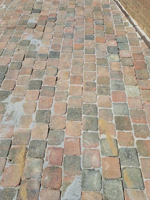 Klinkers 10m2, cobblestones 10x10cm, Tuin en Terras, Tegels en Klinkers, Gebruikt, Klinkers, Beton, 10 m² of meer, Ophalen