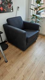 Twee stuks Linteloo  donker grijze fauteuils, Huis en Inrichting, Stoelen, Ophalen, Twee, Zo goed als nieuw, Stof