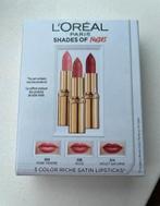 L’oreal 3 Shades of Nudes Lipstick set, Lippen, Nieuw, Ophalen of Verzenden, Make-up