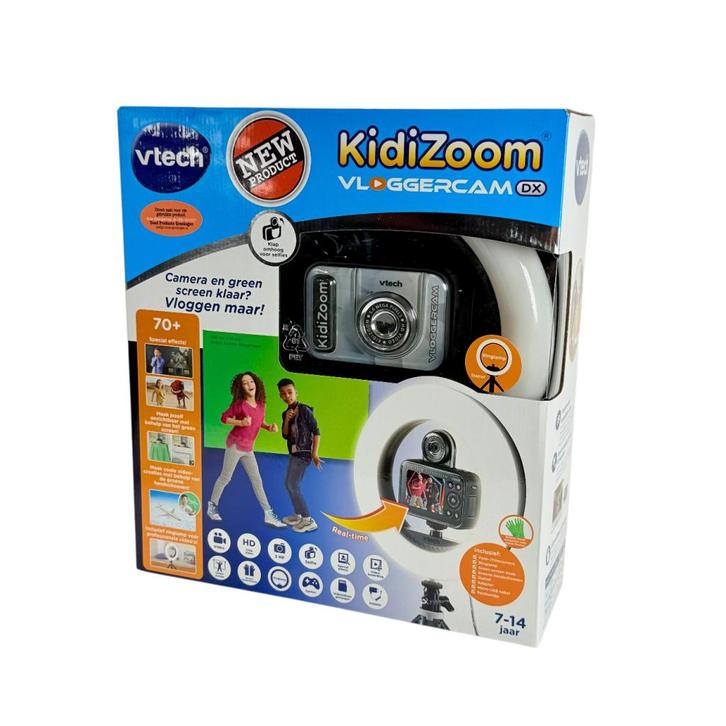 VTech Kidizoom Vloggercam DX (80-552923) - Vlog Camera Kinde, Audio, Tv en Foto, Videocamera's Digitaal, Nieuw