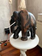 Houten olifant beeld Afrikaans, Ophalen of Verzenden