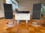 B&O Beovox S120 + originele stands – gerefoamed– palissander, Gebruikt, Minder dan 60 watt, Front, Rear of Stereo speakers, Ophalen