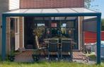 Aluminium overkapping 4.22m x 4.00m, met elektr. screen, Ophalen, Zo goed als nieuw, Veranda