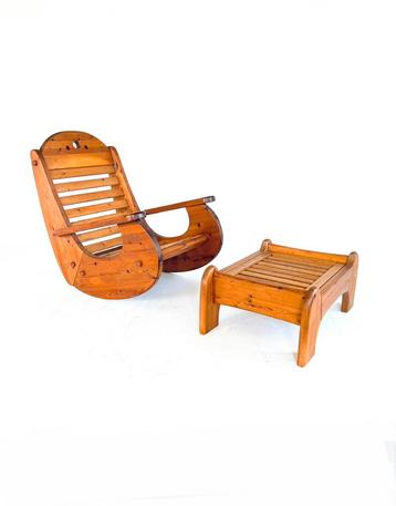 Vintage Brutalistische fauteuil, Wasa Möbel ‘80 beschikbaar voor biedingen
