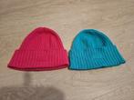 Muts 2x dames fuchsia roze en blauw, Ophalen of Verzenden, Gedragen, Muts