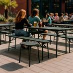 250x Vintage terras klaptafels, horeca leger tafel  737, Tuin en Terras, Ophalen of Verzenden, Gebruikt