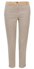 Esprit vlot ruit/print stretch broek mt 38/28 KOOPJE