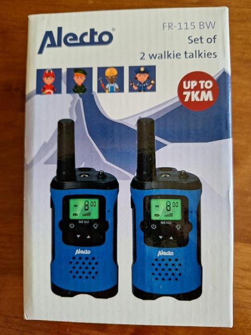 Alecto set Walkie Talkies fr-115 BW, Telecommunicatie, Portofoons en Walkie-talkies, Nieuw, Portofoon of Walkie-talkie, Ophalen of Verzenden