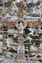 Fors gietijzeren grafkruis Frankrijk ca 1880 ., Antiek en Kunst, Ophalen