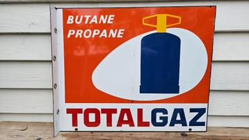 Emaille Reclamebord Totalgaz beschikbaar voor biedingen
